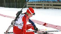 EYOWF 2011. Biatlon - dívky individuálně 10 kilometrů se jel v úterý v jabloneckých Břízkách. Kristýna Černá (22) doběhla z českých závodnic nejlépe a skončila na 8. místě. 