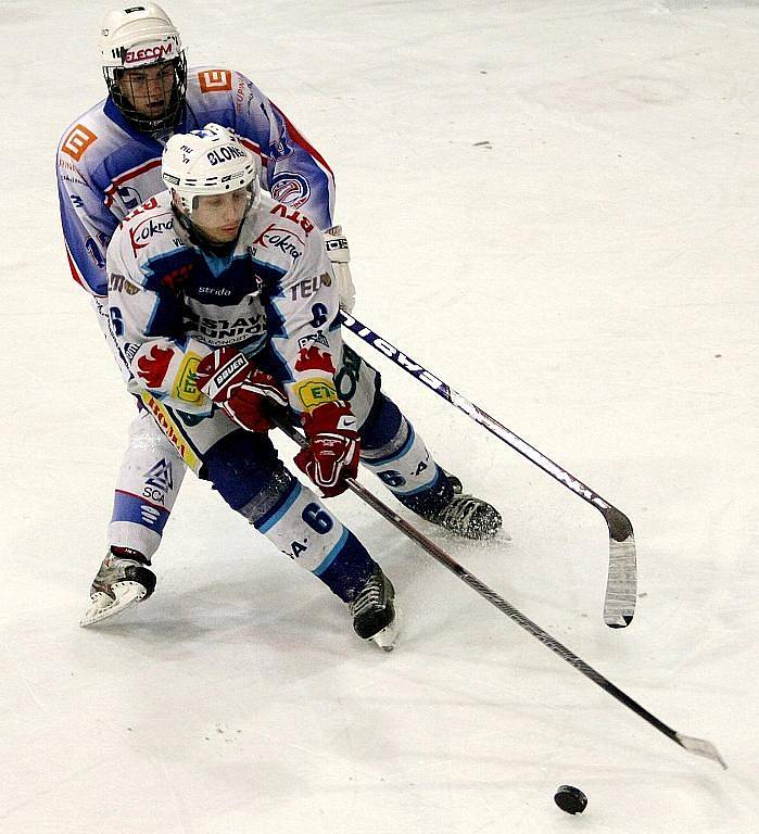 Mistrovské utkání II. ligy ledního hokeje mezi HC Vlci Jablonec a HC Děčín.