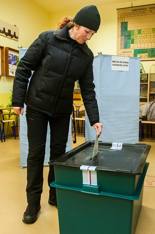 První den prvního kola volby prezidenta České republiky v Jablonci nad Nisou. Snímek je z 12. ledna.