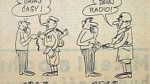 Češi neztratili humor ani v nejsložitějších situacích. Přepis vysílání severočeského rozhlasu ze srpna 1968, které na kotouči čtytřicet let opatroval čtenář jabloneckého Deníku Miroslav Malík.