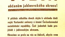 Srpen 1968. Ukázka dobového tisku, letáků a dalších tiskovin