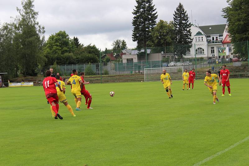 První a zároveň premiérový zápas domácích v divizi. FK Jiskra Mšeno - FK Čechie Výkáň 3:1 (1:0). V červených dresech FK Mšeno. Na zápas se přišlo podívat 150 diváků.