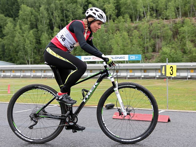 Jablonec o víkendu hostil mistrovství republiky v biatlonu na horských kolech. 