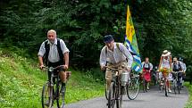 Spanilá jízda Cyklostezkou Járy Cimrmana z Návarova do Tanvaldu proběhla 10. června již potřinácté.