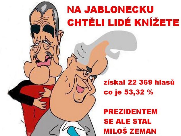 Výsledek prezidentských voleb na Jablonecku.