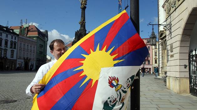 Třeba v Olomouci podpořili Tibet i lidé v ulicích.