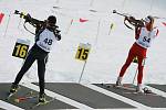 EYOWF 2011. 48 – Betina Blageova (BUL), 54 – Rikke H. Andersen (NOR). Biatlon - dívky individuálně 10 kilometrů se jel v úterý v jabloneckých Břízkách. 