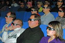 První diváci v jabloneckém kině Radnice viděli 3D film.