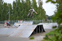 Jablonecký skatepark před lety, v provozu.