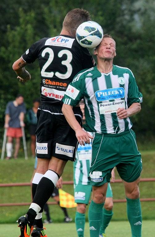 Jablonec porazil v poslední přípravě před odjezdem do Rakouska Střížkov (v zeleném) 2:1.