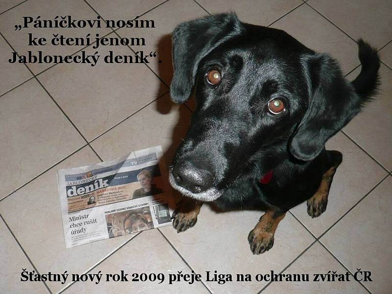 PF 2009 od Ligy na ochranu zvířat v Jablonci