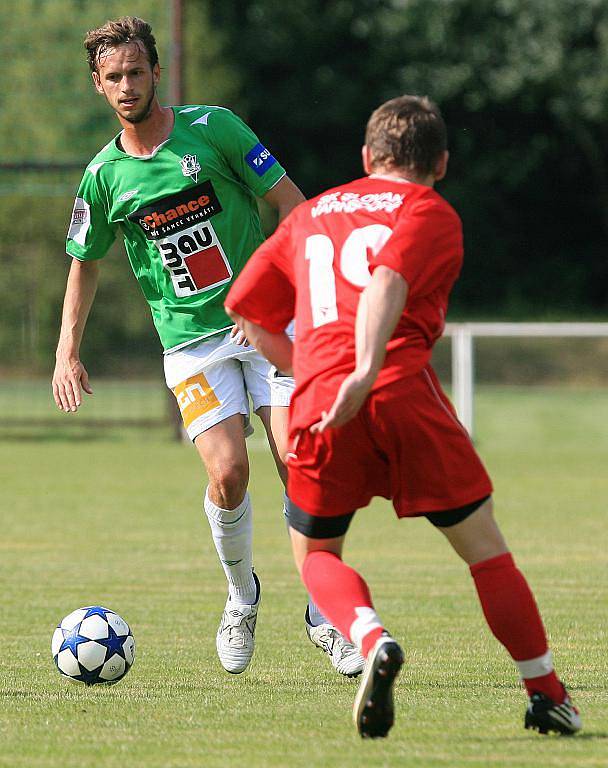 Jablonec si v generálce poradil a Varnsdorfem (v červeném) 5:0. Baumit čeká ve čtvrtek úvodní duel 2. předkola Evropské ligy.