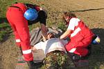 V litoměřické obci Mentaurov se od pátku 30. září do neděle 1. října kola 2. ročník Rescue Marathon. Tým jabloneckého Českého červeného kříže při zásahu.  