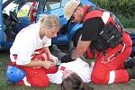 V litoměřické obci Mentaurov se od pátku 30. září do neděle 1. října kola 2. ročník Rescue Marathon. Tým jabloneckého Českého červeného kříže při zásahu.  