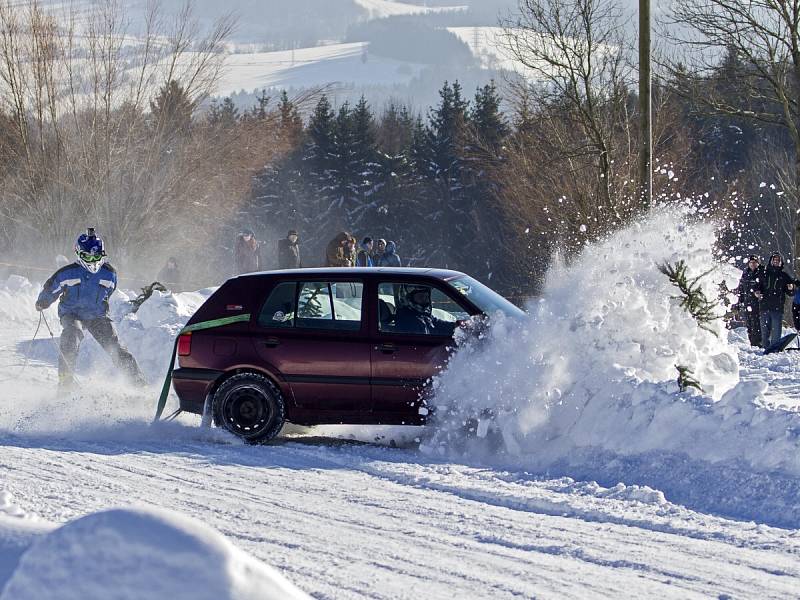 Autoskijöring na Kozákově