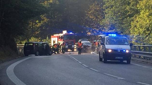 Na silnici číslo 14 u obce Lučany nad Nisou došlo k vážné nehodě.