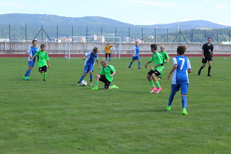 Fotbalový turnaj mládeže v Jablonci nad Nisou, pro kategorii U13 a U15.