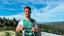Záložník Richard Sedláček v dresu FK Jablonec.