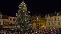 Rozsvěcení vánočního stromu v Jablonci