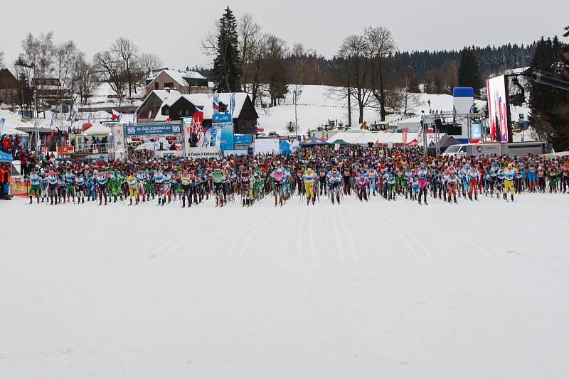 Závod Jizerské 50. Neděle 10. února