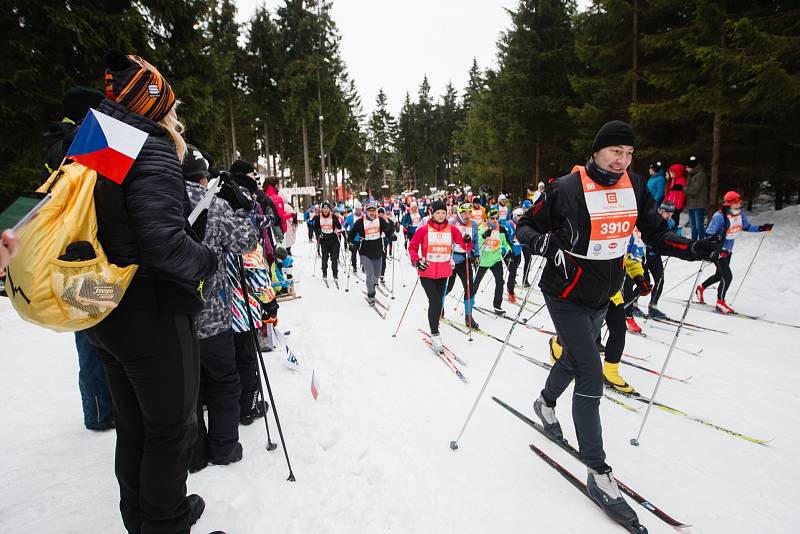 Závod Jizerské 50. Neděle 10. února