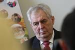 Miloš Zeman na otevření hospice v Liberci