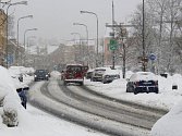 Zima v ulicích Jablonce