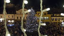 Rozsvěcení vánočního stromu v Jablonci