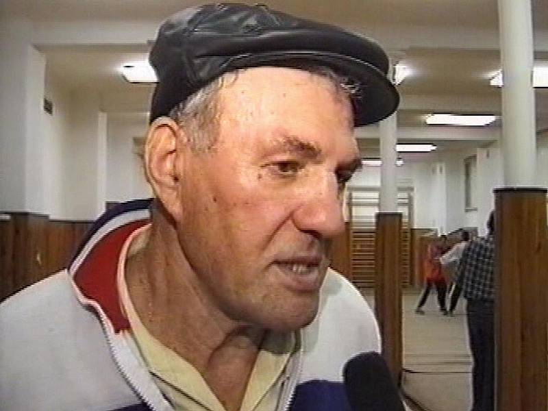 Oldřich Markovič. Trenér boxu. Snímek z roku 2000.