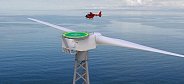 Monstrózní větrná elektrárna má vlastní heliport