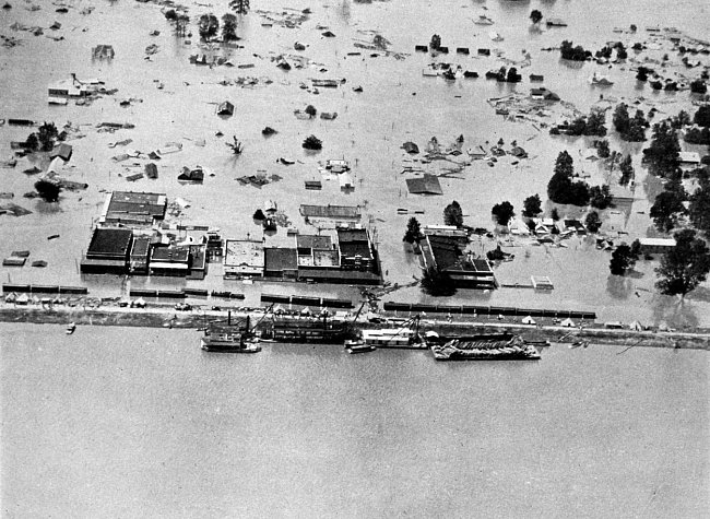 15.4.1927 Ničivá záplava americké řeky Mississippi