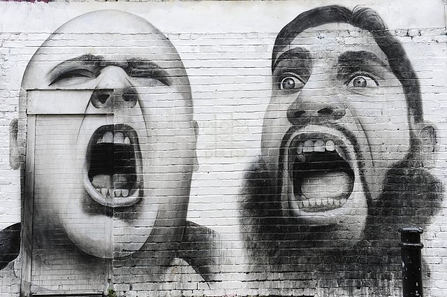 Nápadité graffiti východního Londýna