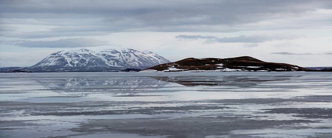 Jezero Myvatn, severní Island