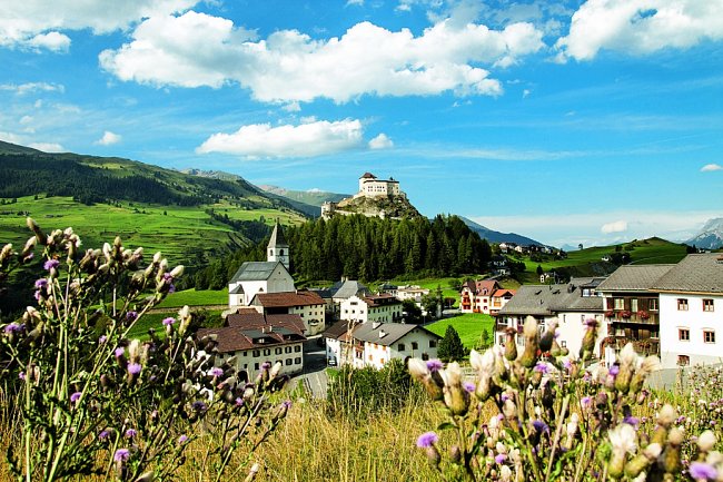 Malebná panoramata švýcarského Engadinu