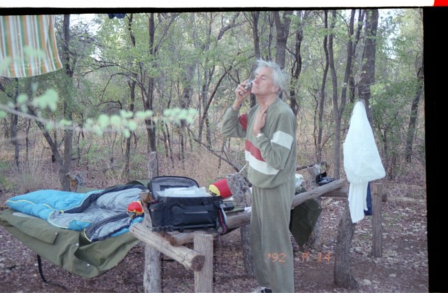 Gentlemanovo ráno v australské buši. první návštěva Austrálie, rok 1992.