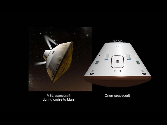 Sonda Curiosity byla chráněna uvnitř ochranného modulu během přistávacího manévru.