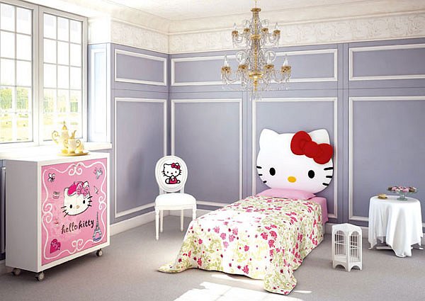 Hello Kitty nábytek se prodává řadě zemí