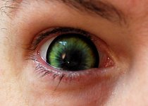 A special effects artist who works on Hollywood blockbusters has created a spooky new range of coloured contact lenses.  Film fan Kevin Carter, 39, spends up to two days carefully hand-painting dye on