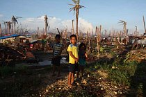 Guiuan byl první zasaženým městem na Filipínách