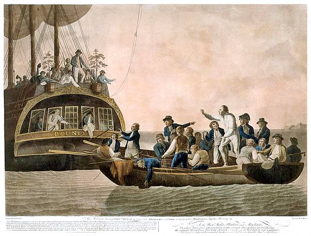 Obyvatelé Pitcairnových ostrovů jsou potomky vzbouřenců z lodi Bounty (1789).