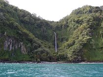 Vodopád na Kokosovém ostrově.