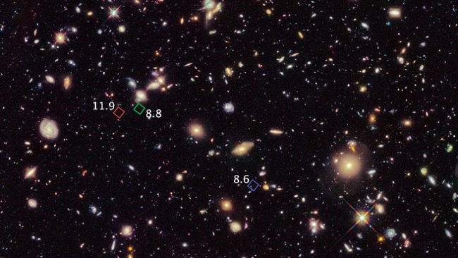Nejstarší a nejvzdálenější galaxie jsou staré více než 13 miliard let. Vědci jich objevili dokonce sedm
