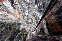 Slavný kruhový objezd Columbus Circle