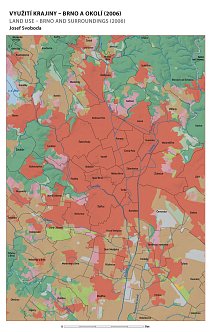 Dynamika změn využívání krajinného pokryvu Brna a okolí  rok   2006 