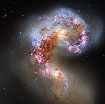 Galerie Tykadla jsou dvojice interagujících galaxií v souhvězdí Havrana vzdálená přibližně 70 milionů světelných let.