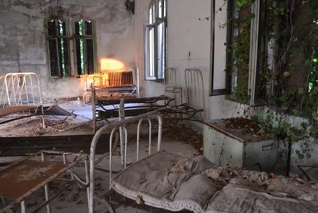 Bývalá psychiatrická léčebna na ostrově Poveglia