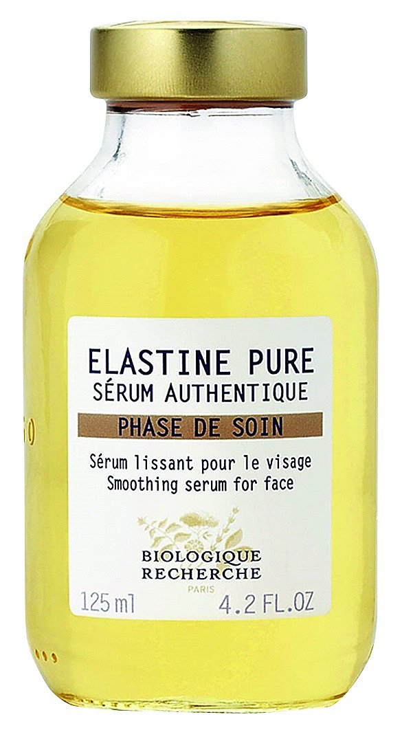 Bio-sérum Elastine Pure vyhlazuje epidermis, pomáhá vyrovnávat ztrátu elasticity pleti a také redukuje vrásky a jemné rýhy, Biologique Recherche, 125 ml 4490 Kč