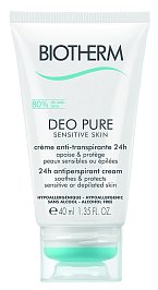 Krémový antiperspirant Deo Pure pro senzitivní pokožku, Biotherm, 40 ml 560 Kč