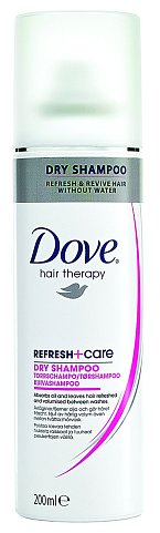 Když nestíhám, osvědčeným pomocníkem je pro mě suchý šampon. Dove, 250ml 149Kč