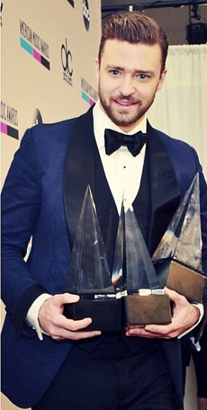  Justin Timberlake si z galavečera odnášel tři trofeje